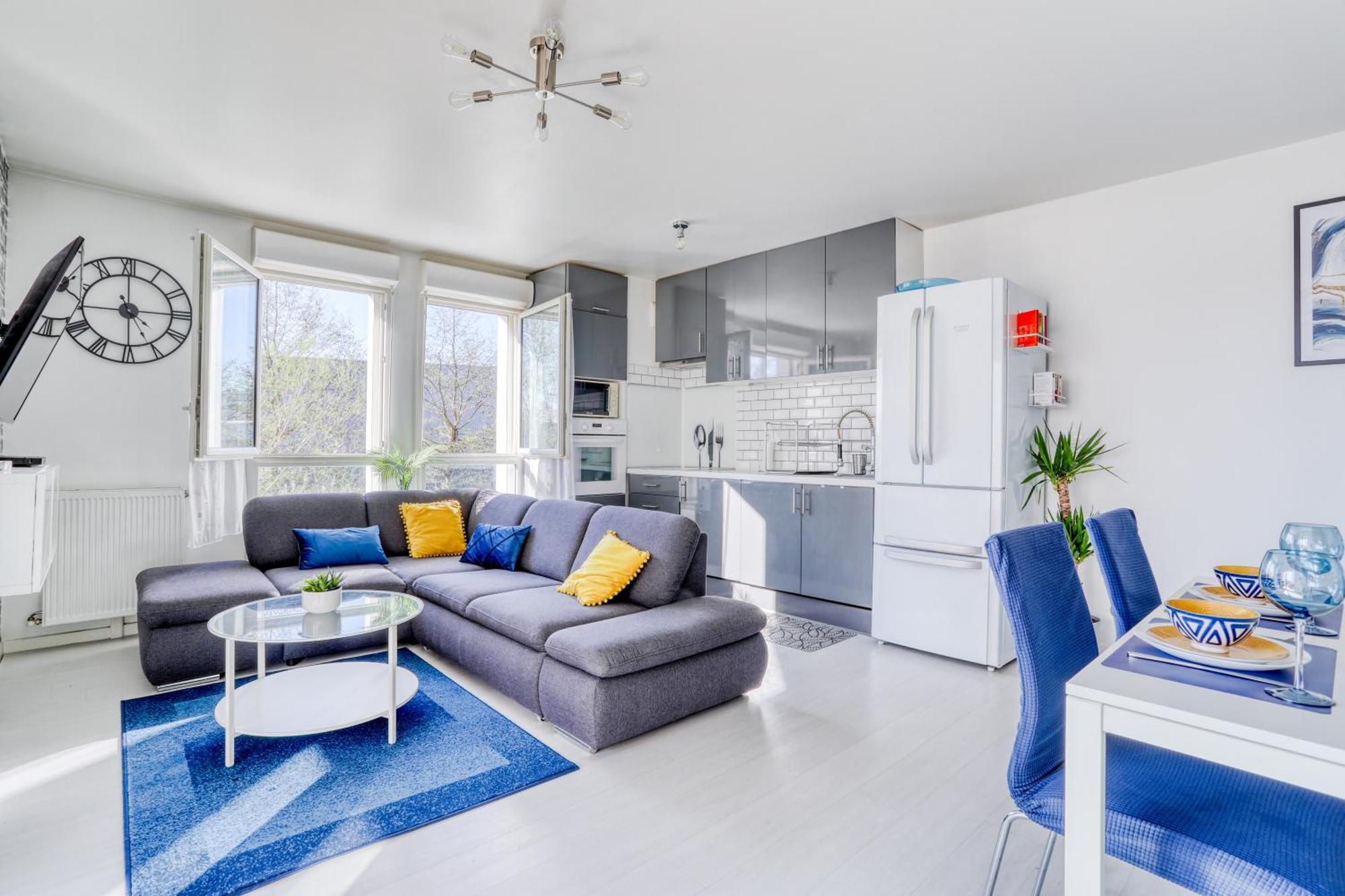 "Le Serenity ", Appartement Spacieux ,Balcon, Parking Prive Gratuit, Netflix, Proche Cdg Et Stade De France Stains Eksteriør bilde
