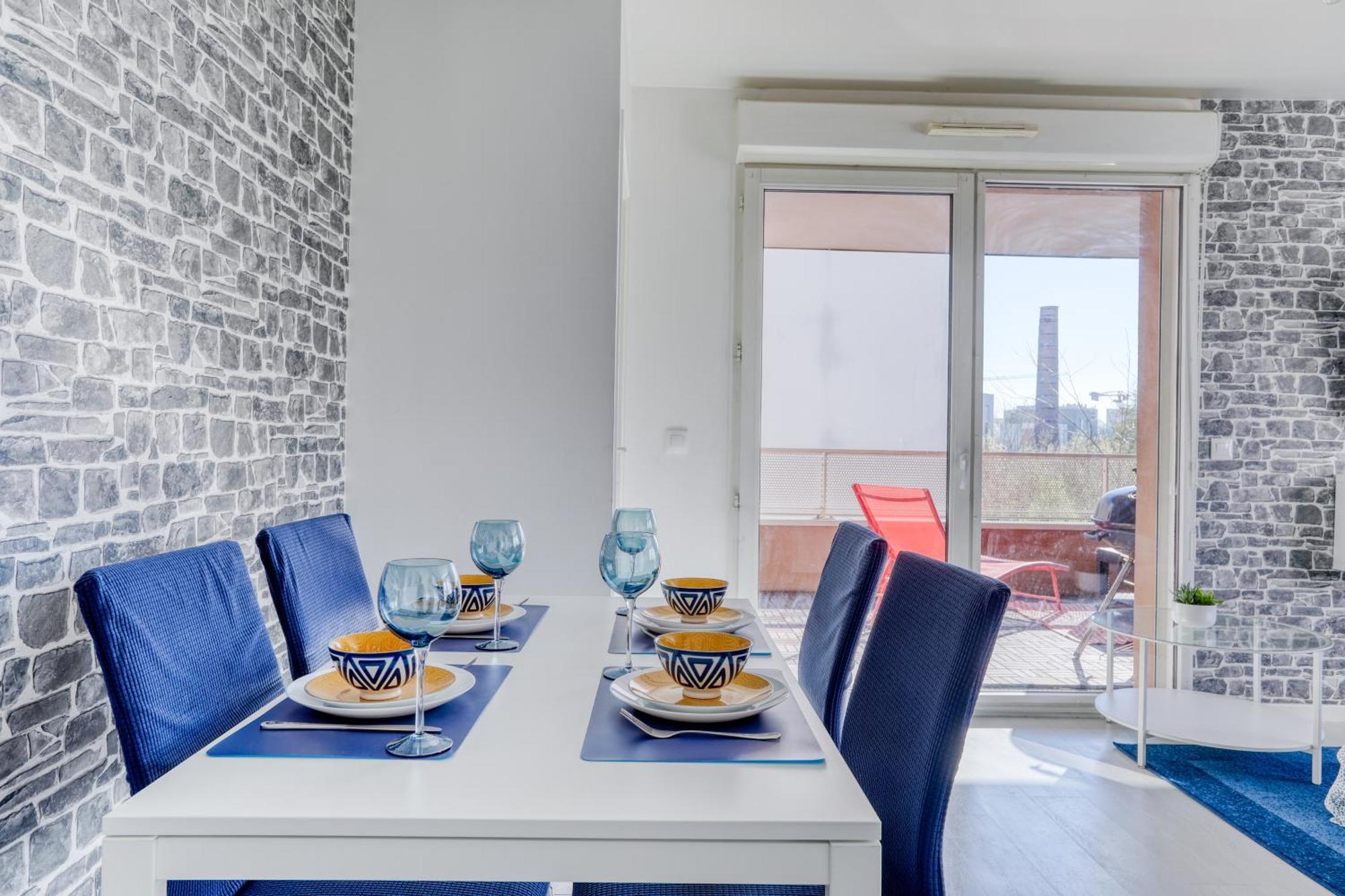 "Le Serenity ", Appartement Spacieux ,Balcon, Parking Prive Gratuit, Netflix, Proche Cdg Et Stade De France Stains Eksteriør bilde